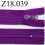 fermeture éclair longueur 18 cm couleur violet non séparable zip nylon largeur 2.5 cm