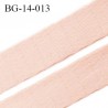 Devant bretelle 14 mm en polyamide attache bretelle rigide pour anneaux couleur rose haut de gamme prix au mètre