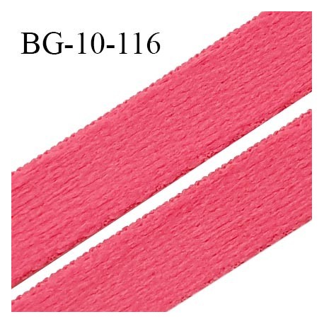 Devant bretelle 10 mm en polyamide attache bretelle rigide pour anneaux couleur rose haut de gamme prix au mètre