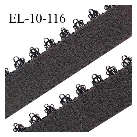 Elastique 10 mm lingerie haut de gamme fabriqué en France élastique souple couleur gris vulcano prix au mètre