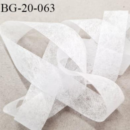 bande thermocollant 20 mm double face pour vos réalisations couleur naturel largeur 20 mm facile à coller  prix au mètre
