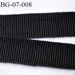 galon 7 mm ruban gros grain  couleur noir brillant très très solide et souple coton largeur 7 mm prix au mètre