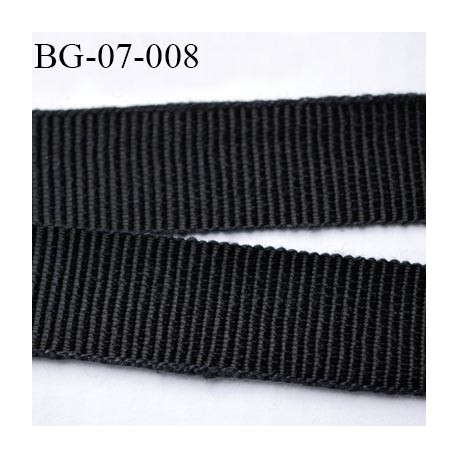 galon 7 mm ruban gros grain couleur noir brillant très très solide et souple coton largeur 7 mm prix au mètre