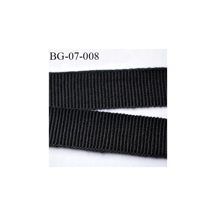 galon 7 mm ruban gros grain  couleur noir brillant très très solide et souple coton largeur 7 mm prix au mètre