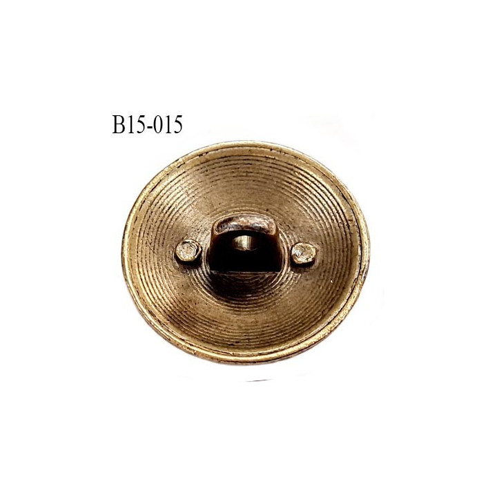 bouton 15 mm ancien provenant d'une vieille mercerie en métal  accroche avec un anneau  diamètre 15 millimètres