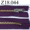 fermeture éclair longueur 18 cm couleur violet non séparable zip métal largeur 2.5 cm