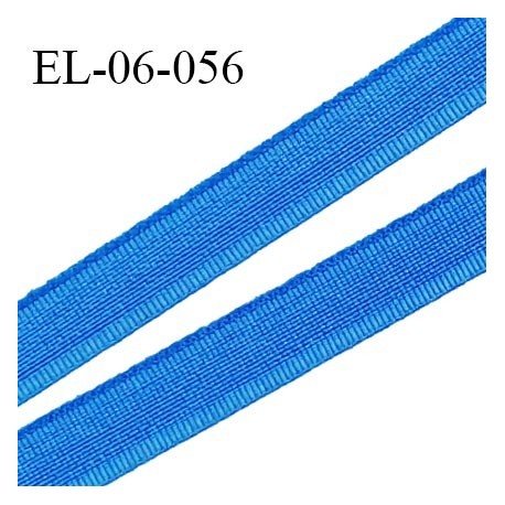 Elastique 6 mm fin spécial lingerie couleur bleu royal grande marque fabriqué en France largeur 6 mm prix au mètre