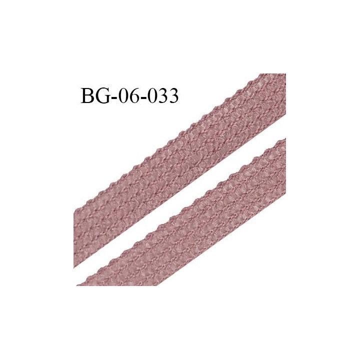 Droit fil à plat 6 mm spécial lingerie et couture couleur bois de rose grande marque fabriqué en Franceprix au mètre