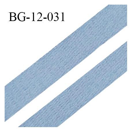 Devant bretelle 10 mm en polyamide attache bretelle rigide pour anneaux couleur bleu chambray haut de gamme prix au mètre