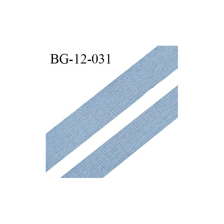 Devant bretelle 10 mm en polyamide attache bretelle rigide pour anneaux couleur bleu chambray haut de gamme prix au mètre