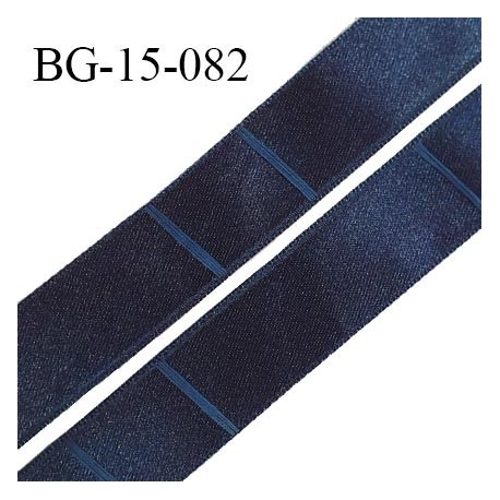 Galon ruban 15 mm haut de gamme couleur bleu nuit satiné fabriqué en France largeur 15 mm prix au mètre