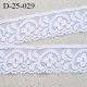 Dentelle 25 mm blanc lycra élastique largeur 25 mm motifs fleurs prix au mètre