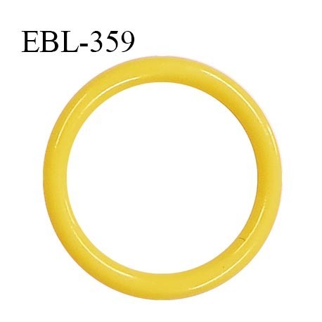 Anneau de réglage 16 mm en pvc couleur jaune diamètre intérieur 16 mm diamètre extérieur 20 mm épaisseur 2 mm prix à l'unité