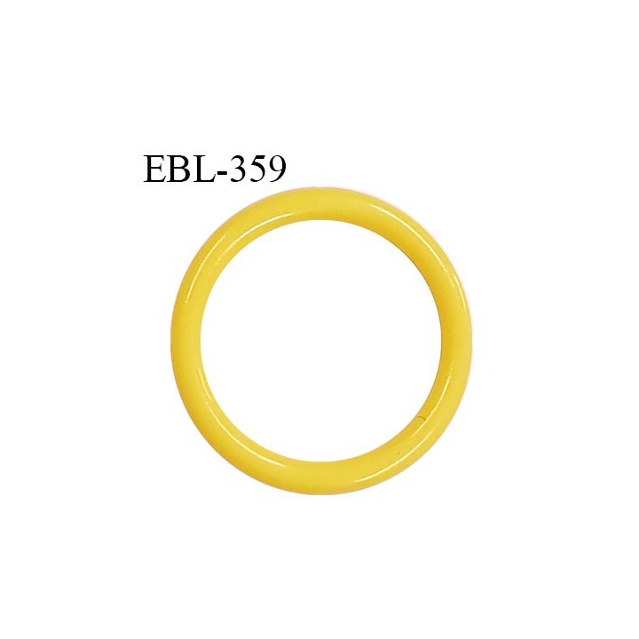 Anneau de réglage 16 mm en pvc couleur jaune diamètre intérieur 16 mm diamètre extérieur 20 mm épaisseur 2 mm prix à l'unité