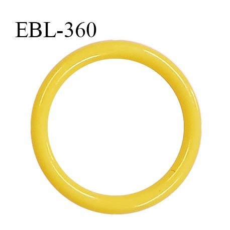 Anneau de réglage 14 mm en pvc couleur jaune diamètre intérieur 14 mm diamètre extérieur 18 mm épaisseur 2 mm prix à l'unité