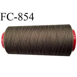 Cone 1000 m fil mousse polyamide n°120 couleur taupe longueur 1000 mètres  bobiné en France