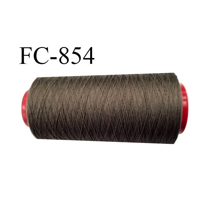 Cone 2000 m fil mousse polyamide n°120 couleur taupe longueur 2000 mètres  bobiné en France