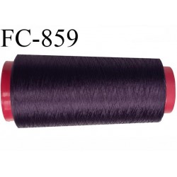 Cone 5000 m fil mousse polyamide n°120 couleur violet foncé ou prune longueur 5000 mètres  bobiné en France