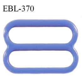 Réglette 17 mm de réglage de bretelle en pvc bleu largeur intérieure 17 mm hauteur 16 mm largeur extérieure 20 mm prix à l'unité
