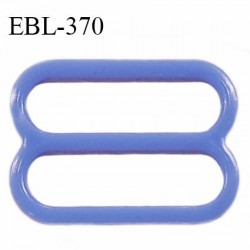 Réglette 17 mm de réglage de bretelle en pvc bleu largeur intérieure 17 mm hauteur 16 mm largeur extérieure 20 mm prix à l'unité