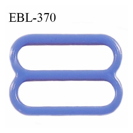 Réglette 17 mm de réglage de bretelle en pvc bleu largeur intérieure 17 mm hauteur 16 mm largeur extérieure 20 mm prix à l'unité