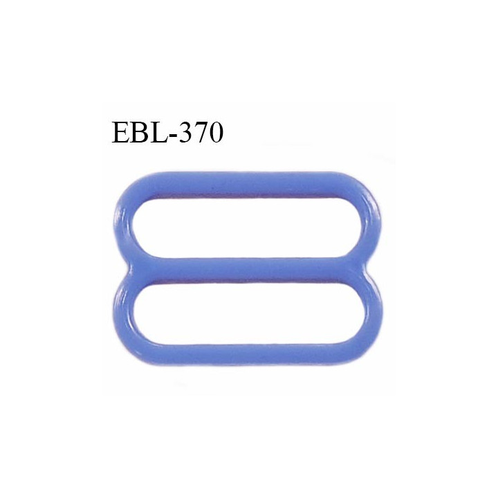 Réglette 17 mm de réglage de bretelle en pvc bleu largeur intérieure 17 mm hauteur 16 mm largeur extérieure 20 mm prix à l'unité