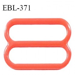 Réglette 19 mm de réglage bretelle en pvc orange largeur intérieure 19 mm hauteur 16 mm largeur extérieure 22 mm prix à l'unité