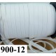 élastique plat largeur 12 mm couleur blanc vendu au mètre