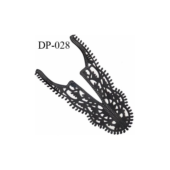 Devant plastron effet cuir noir très souple et fin hauteur 40 cm largeur 25 cm prix à l'unité
