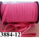 élastique plat largeur 12 mm couleur rose corail vendu au mètre