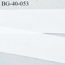 Galon ruban fin petit grain 40 mm couleur blanc brillant très très solide et souple rayonne largeur 40 mm prix au mètre