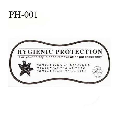 Protection culotte lingerie hygiénique longueur 110 mm largeur 50 mm couleur noir prix à la pièce