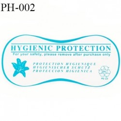 Protection culotte lingerie hygiénique autocollante longueur 110 mm largeur 50 mm couleur bleu facile à poser prix à la pièce