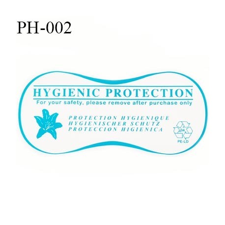 Protection culotte lingerie hygiénique autocollante longueur 110 mm largeur 50 mm couleur bleu facile à poser prix à la pièce