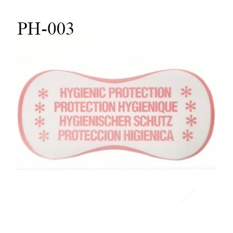 Protection culotte lingerie hygiénique autocollante longueur 110 mm largeur 50 mm couleur rose facile à poser prix à la pièce