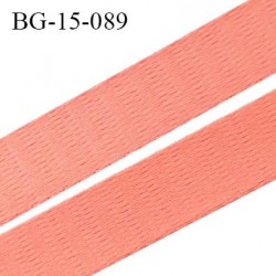 Devant bretelle 15 mm en polyamide attache bretelle rigide pour anneaux couleur rose neon haut de gamme prix au mètre