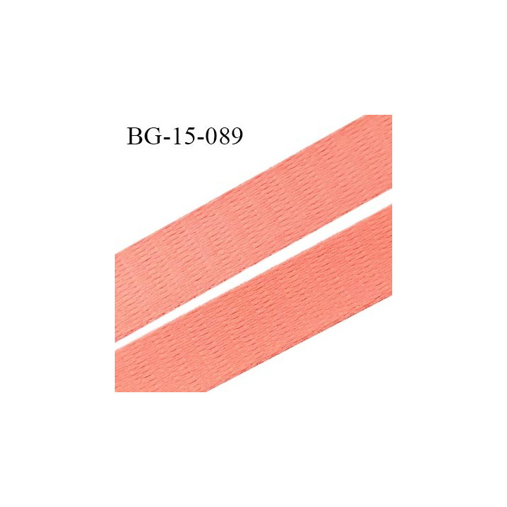 Devant bretelle 15 mm en polyamide attache bretelle rigide pour anneaux couleur rose neon haut de gamme prix au mètre