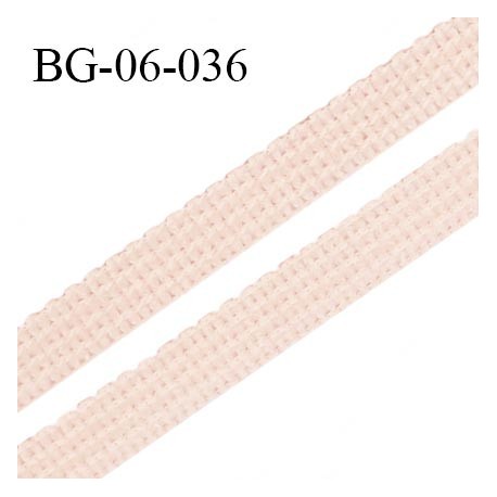 Droit fil à plat 6 mm spécial lingerie et couture couleur rose poudré grande marque fabriqué en France prix au mètre