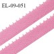 Elastique 9 mm bretelle et lingerie couleur rose fraise largeur 9 mm haut de gamme Fabriqué en France prix au mètre
