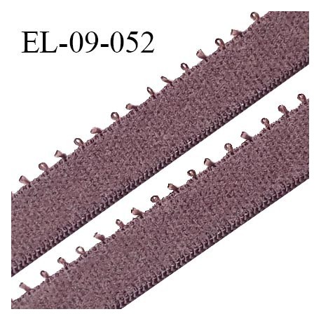 Elastique 9 mm bretelle et lingerie couleur macchiato largeur 9 mm haut de gamme Fabriqué en France prix au mètre