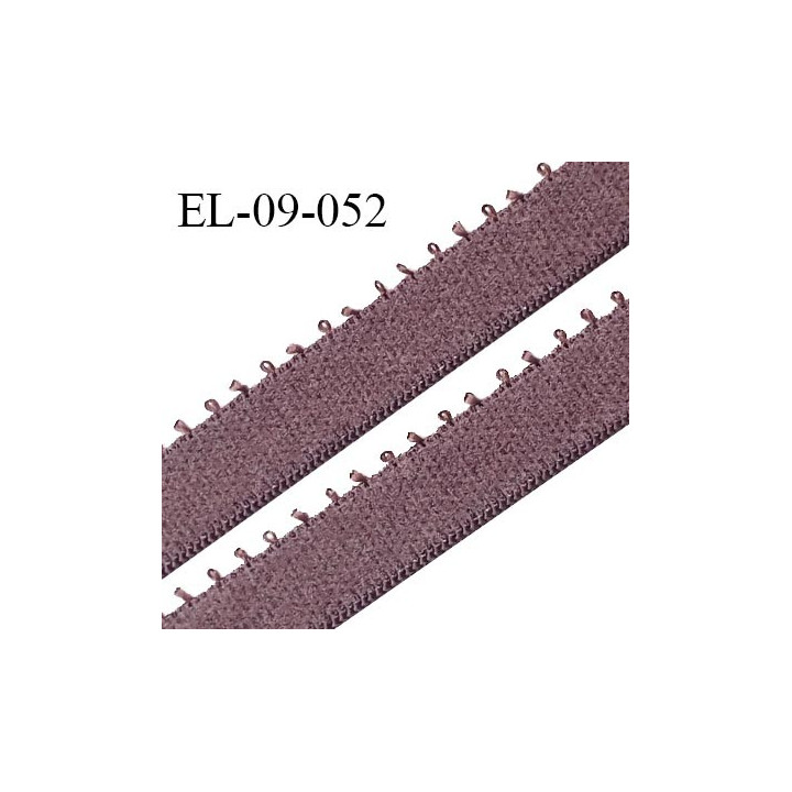 Elastique 9 mm bretelle et lingerie couleur macchiato largeur 9 mm haut de gamme Fabriqué en France prix au mètre
