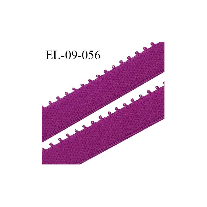 Elastique 9 mm bretelle et lingerie couleur fuchsia largeur 9 mm haut de gamme Fabriqué en France prix au mètre
