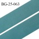 Droit fil à plat 26 mm spécial lingerie et couture couleur bleu vert grande marque fabriqué en France prix au mètre