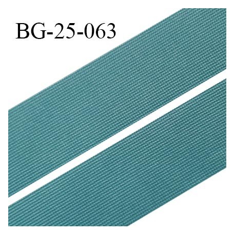 Droit fil à plat 26 mm spécial lingerie et couture couleur bleu vert grande marque fabriqué en France prix au mètre