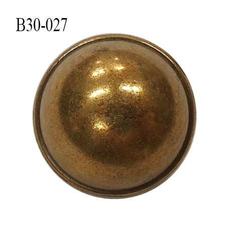 Bouton 30 mm style ancien en métal couleur laiton vieilli accroche avec un anneau prix à l'unité