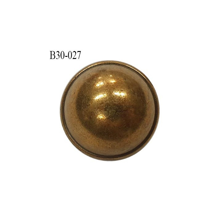 Bouton 30 mm style ancien en métal couleur laiton vieilli accroche avec un anneau prix à l'unité