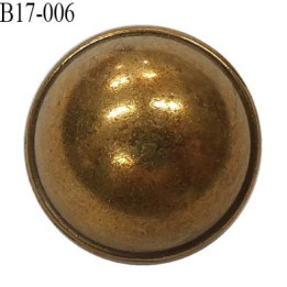bouton 17 mm  ancien provenant d'une vieille mercerie en métal  accroche avec un anneau  diamètre 17 millimètres