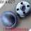 bouton 18 mm couleur chromé acier accroche avec un anneau ou 4 trous diamètre 18 mm