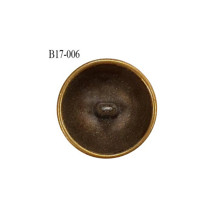 bouton 17 mm  ancien provenant d'une vieille mercerie en métal  accroche avec un anneau  diamètre 17 millimètres