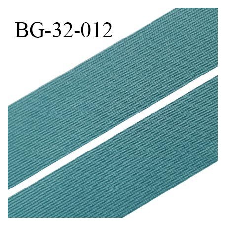 Droit fil à plat 32 mm spécial lingerie et couture couleur bleu vert grande marque fabriqué en France prix au mètre